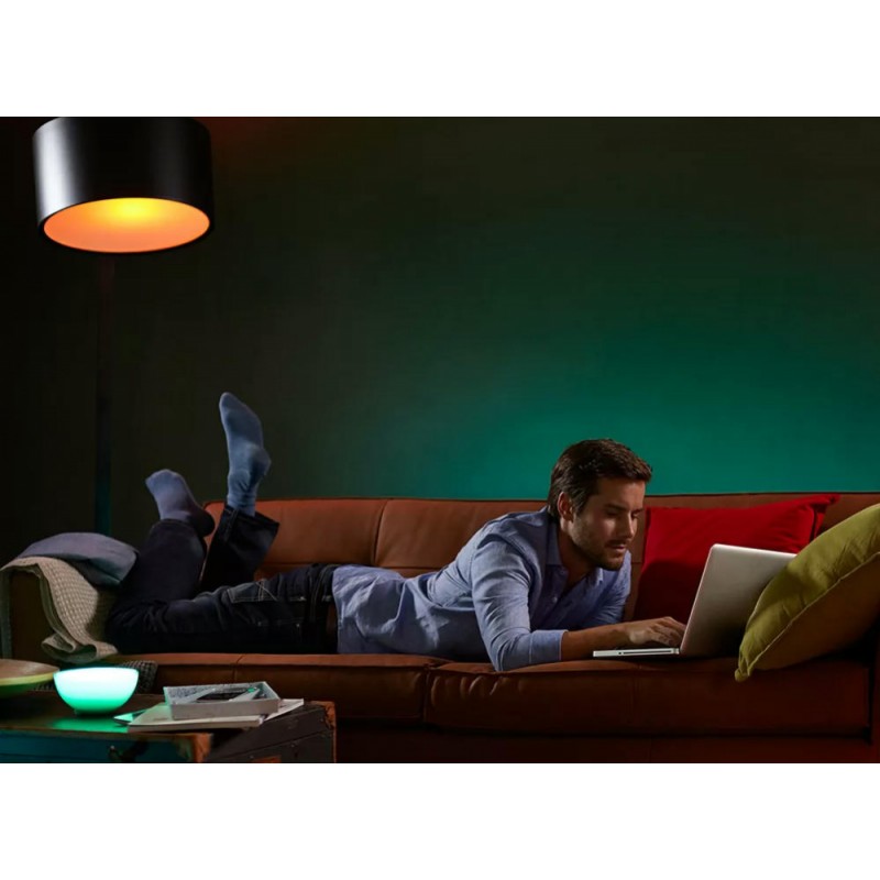 Philips Hue Лампа розумна GU10, 5.7W(50Вт), 2000K-6500K, RGB, ZigBee, Bluetooth, димування