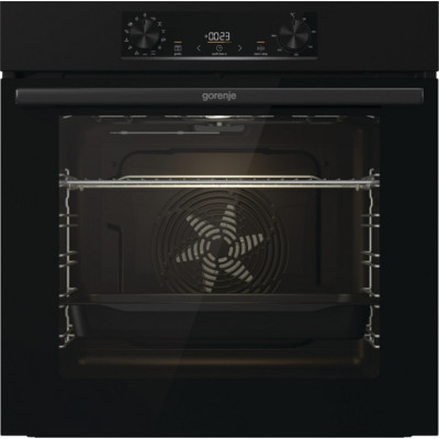 Gorenje Духова шафа електрична, 77л, A, дисплей, IconLed, піроліз, чорний