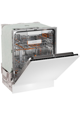 Gorenje Посудомийна машина Gorenje вбудовувана, 16компл., A+++, 60см, інвертор,Wi-Fi, AquaStop, сенсорн.упр, 3и кошики, білий