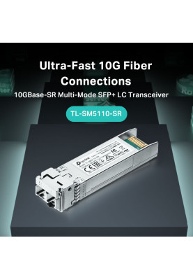 TP-Link Трансівер SFP+ TP-LINK SM5110-SR 10GBase-SR, MM, 300m, LC