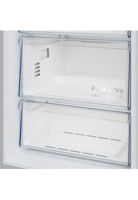 Beko Морозильна камера, 187x60x71, 286л, 1дв., A+, NF, нержавіюча сталь