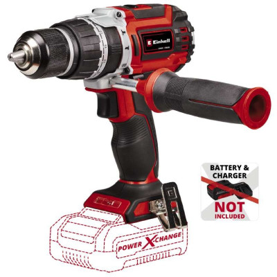 Einhell Шуруповерт-дриль ударний TP-CD 18/60 Li-i BL - Solo акум., PXC, 18В, безщітк., 60 Нм, 1.37 кг (без АКБ і ЗП)