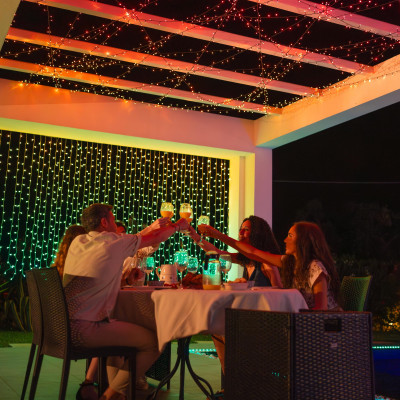 Twinkly Гірлянда Smart LED Twinkly Dots Lights RGB 200 IP44 10м прозорий кабель