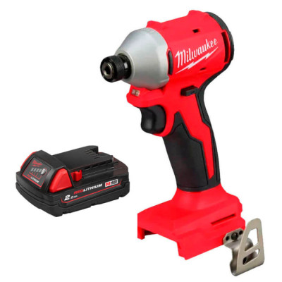 Milwaukee Гвинтоверт ударний аккумуляторний Milwaukee M18 BLIDRC-0 18В АКБ1х2А·рік 190Нм 0-3600об/хв 1.3кг без АКБ та ЗП