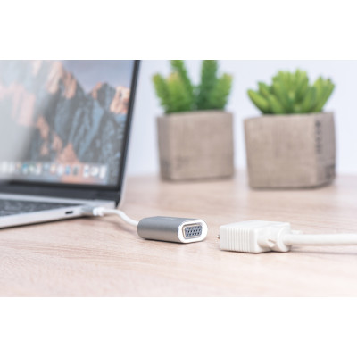 Digitus Адаптер USB 3.0 - VGA Full HD, M/F, 0.2 m