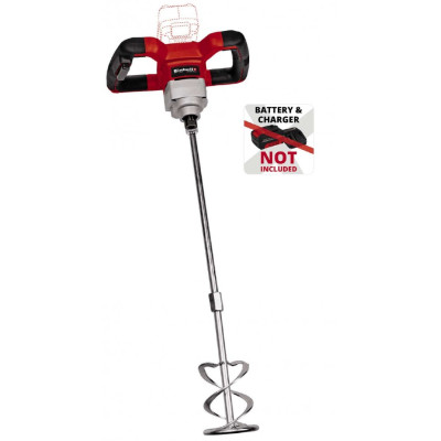 Einhell Міксер будівельний акум TE-MX 18 Li - Solo, 18В, PXC, М14, 0-620 об/хв