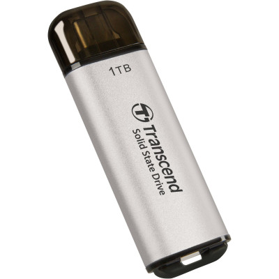 Transcend Портативний SSD 1TB USB 3.1 Gen 2 Type-C ESD300 Silver