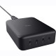 Trust Зарядне пристрій мережевий Maxo 240Вт, GaN, 4xUSB-C, PD, чорний
