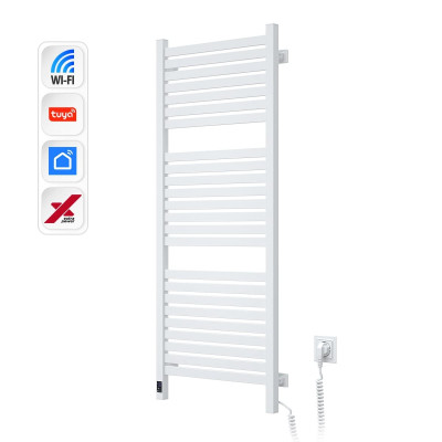 Navin Рушникосушка електрична Авангард Х, 1200х480х71мм, Wi-Fi, сталь, білий, праве підключення