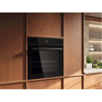 Electrolux Духовий шафа електричний, 72л, A+, дисплей, конвекція, піроліз, телескопічні напрямні, чорний