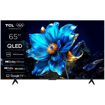 TCL Телевізор 65" QLED 4K 60Hz Smart Google TV Black