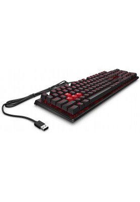 HP Клавіатура OMEN Encoder LED 104key Cherry MX Red USB Black