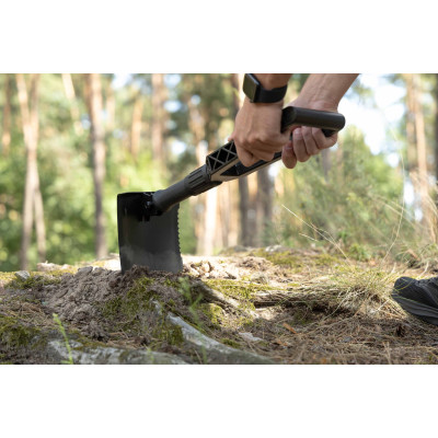 2E Tactical Лопата тактична Fox One Black складна, 59 см, 1.1 кг