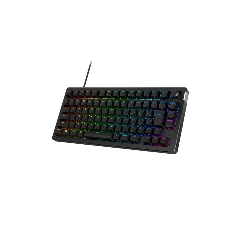 HyperX Клавіатура механічна Alloy Rise 75key, Red, USB-A, EN/UA, RGB, чорний