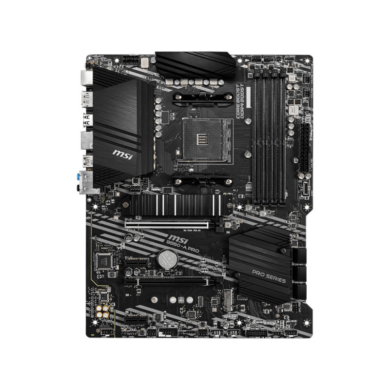 MSI Материнcька плата B550-A PRO sAM4 B550 4xDDR4 HDMI DP ATX