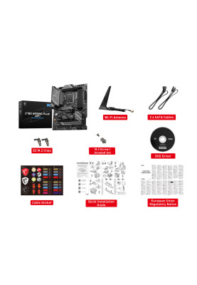 MSI Материнська плата Z790 GAMING PLUS WIFI s1700 Z790 4xDDR5 HDMI DP WiFi BT ATX