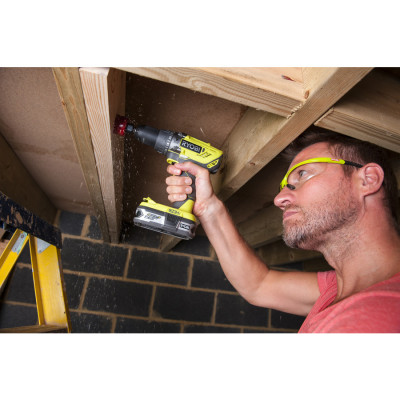 Ryobi Шурупокрут-дриль ударний акумуляторний R18PD3-0 ONE+ 18В 50Нм 500·1800об·хв 1.3кг без АКБ та ЗП Ryobi Шурупокрут-дриль ударний акумуляторний R18PD3-0 ONE+ 18В 50Нм 500·1800об·хв 1.3кг без АКБ та ЗП