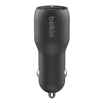 Belkin Car Charger 24W Dual USB-A, black