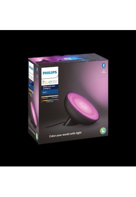 Philips Hue Настільний світильник розумний Bloom, 2000K-6500K, RGB, ZigBee, Bluetooth, димування, чорний