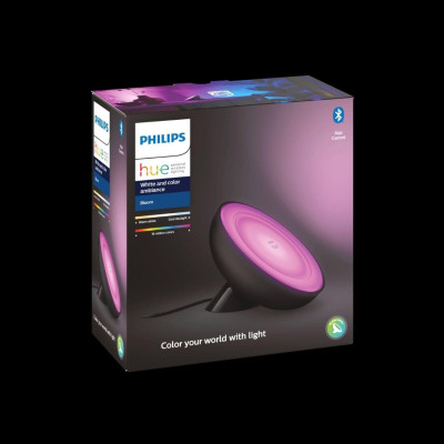 Philips Hue Настільний світильник розумний Bloom, 2000K-6500K, RGB, ZigBee, Bluetooth, димування, чорний