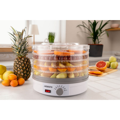 ARDESTO Сушарка для продуктів FDB-5320, 245Вт, піддонів -5x3см, діаметр-32см, макс-70°С, рег.темп, пластик , білий ARDESTO Сушарка для продуктів FDB-5320, 245Вт, піддонів -5x3см, діаметр-32см, макс-70°С, рег.темп, пластик , білий