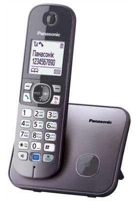 Panasonic Радіотелефон DECT KX-TG6811UAM, Metallic