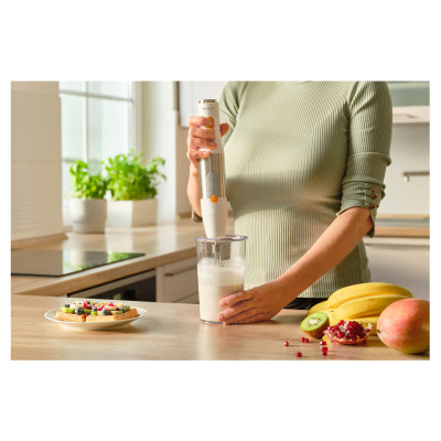 Sencor Блендер заглибний, 1200Вт, 5в1, чаша-800мл, вспінювач молока, білий Sencor Блендер заглибний, 1200Вт, 5в1, чаша-800мл, вспінювач молока, білий