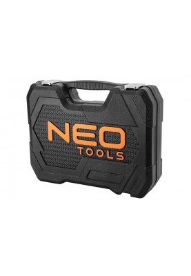 Neo Tools Набір інструментів, 233шт, 1/2", 1/4", 3/8", CrV, кейс