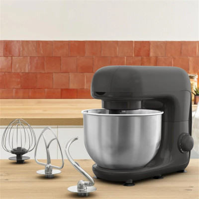 Tefal Кухонная машина Bake Essential 800Вт, чаша-метал, корпус-метал/пластик, насадок-4, чорний