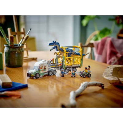 LEGO Конструктор Jurassic World Місії динозаврів: Вантажівка для перевезення алозавра