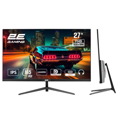 2E Gaming Монітор 27" G2724BU HDMI, DP, Type-C, IPS, 165Hz, 1ms, FreeSync