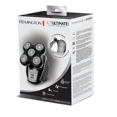 Remington Бритва електр. для голови Remington роторна Ultimate Series RX5, бритв.головок-5, сух.+волог., тример, кейс, чорний Remington Бритва електр. для голови Remington роторна Ultimate Series RX5, бритв.головок-5, сух.+волог., тример, кейс, чорний