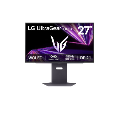 LG Монітор LG 27" 27GX790A-B 2xHDMI, DP, USB, Audio, OLED, 2560x1440, 480Hz, 0.03ms, DCI-P3 98.5%, G-SYNC, FreeSync, HAS, HDR400