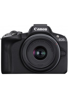 Canon Цифрова фотокамера EOS R50 + RF-S 18-45 IS STM + RF-S 55-210 IS STM Black