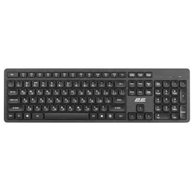 2E Клавіатура мембранна KS260 106key, WL, EN/UK, чорний