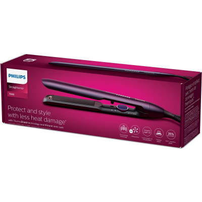 Philips Випрямляч Series 7000, 240В, 120-230С, кераміка, фіолетовий металік