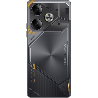TECNO Смартфон POVA 6 (LI7) 6.78" 8/256ГБ, 2SIM, 6000мА • рік, Meteorite Grey