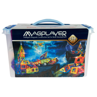 MagPlayer Конструктор магнітний 268 од. (MPT-268)