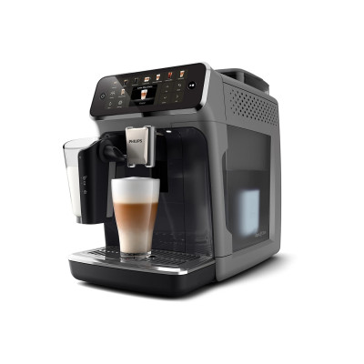 Philips Кавомашина Philips Series 5500, 1.8л, зерно+мелена, автомат.капуч, дисплей, авторецептів -22, холодний кофе, сріблясто-чорний