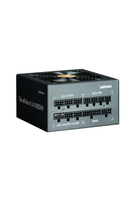 Zalman Блок живлення Teramax II SE (850W) 89%, 80+ Gold, 120мм, 1xMB 28pin (18+10), 2xCPU(4pin+ 4pin), 3xMolex, 12xSATA, 4xPCIe 8pin(6+2), 1xPCI