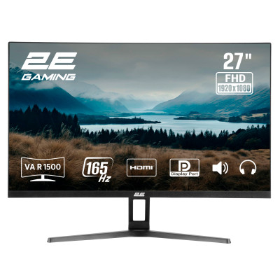 2E Gaming Монітор 27" R2723BV HDMI, DP, VA, 165Hz, 6ms, CURVED, FreeSync 2E Gaming Монітор 27" R2723BV HDMI, DP, VA, 165Hz, 6ms, CURVED, FreeSync