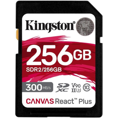 Kingston Карта пам'яті 256GB SDXC C10 UHS-II U3 R300/W260MB/s