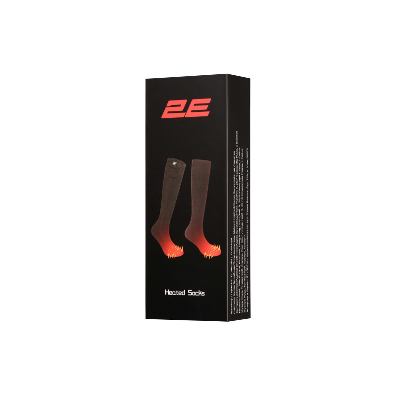 2E Tactical Шкарпетки з підігрівом Race Plus Black високі, розмір XL