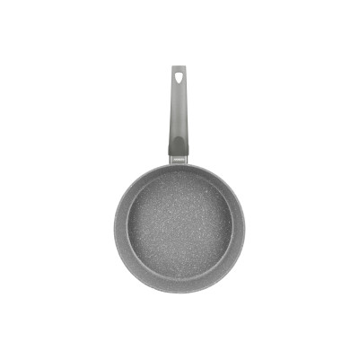 ARDESTO Сковорідка Gemini Gourmet з кришкою 24 см, сірий мармур, алюміній