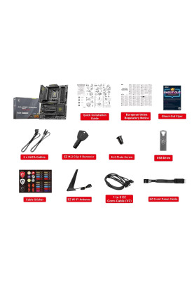 MSI Материнcька плата MAG X870E TOMAHAWK WIFI sAM5 X870E 4xDDR5 M.2 HDMI WiFi BT ATX