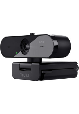 Trust Вебкамера Trust Taxon ECO, 2K QHD, 30 fps, auto focus, OEM BOX, чорний