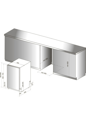 Hotpoint Посудомийна машина Hotpoint вбудована, 10компл., A+++, 45см, дисплей, інвертор, 3й кошик, білий