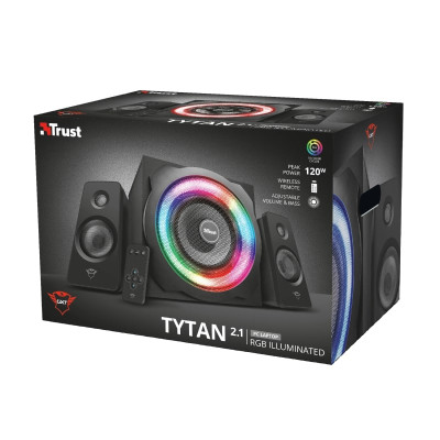 Trust Акустична система (Колонки) 2.1 GXT 629 Tytan RGB Black