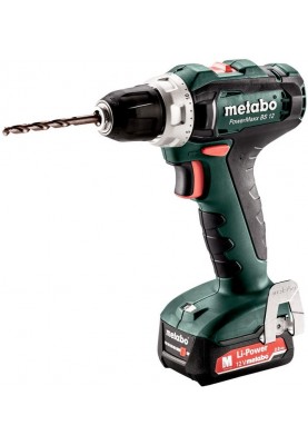 Metabo Шуруповерт-дриль PowerMaxx SB 12 Set, 2x2Ah, з/п, кофр, набір