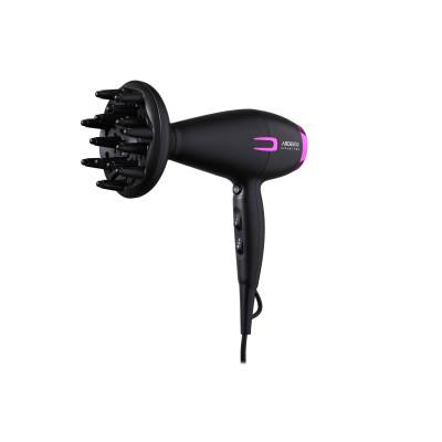 ARDESTO Фен Violet PRO HD-Y221PRO ,1750-2100Вт, 2 швидкості, 3темп. режими, дифузор, чорний